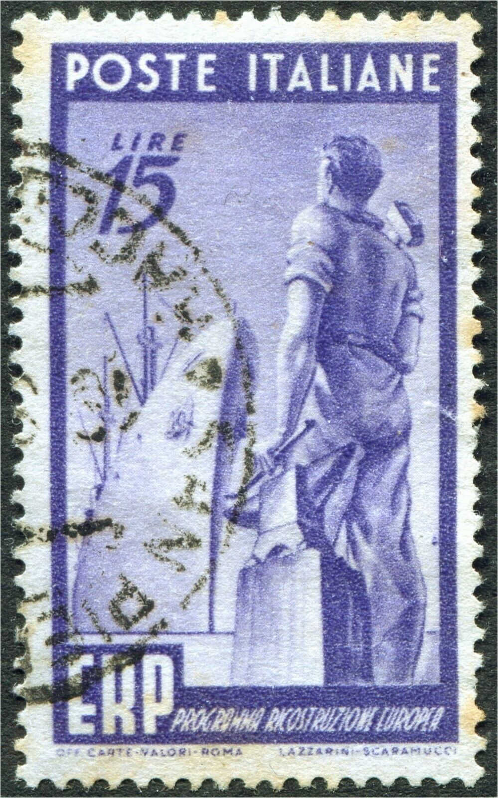 1949 £ 15 Programma di ricostruzione dell'Europa ERP