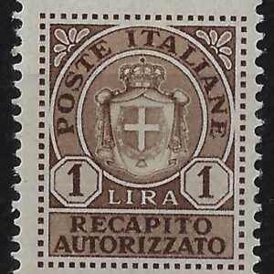 1946 Recapito Autorizzato sovr. 1 L. bruno