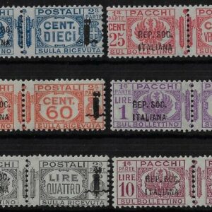 1944 Pacchi postali Aquila e Fasci ©