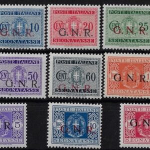 1944 Segnatasse soprastampa G.N.R. ©