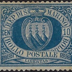 1877 10 centesimi oltremare