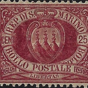 1877 25 centesimi lacca