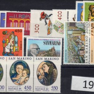 1984 Annata completa senza foglietti