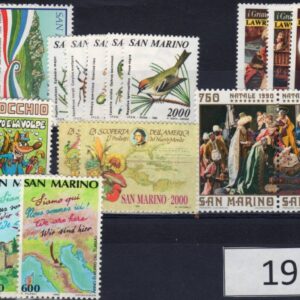1990 Annata completa senza foglietti