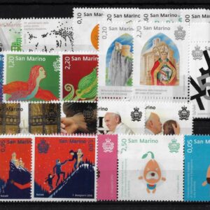 2016 Annata completa senza foglietti