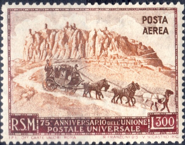 1951 posta aerea U.P.U. Lire 300