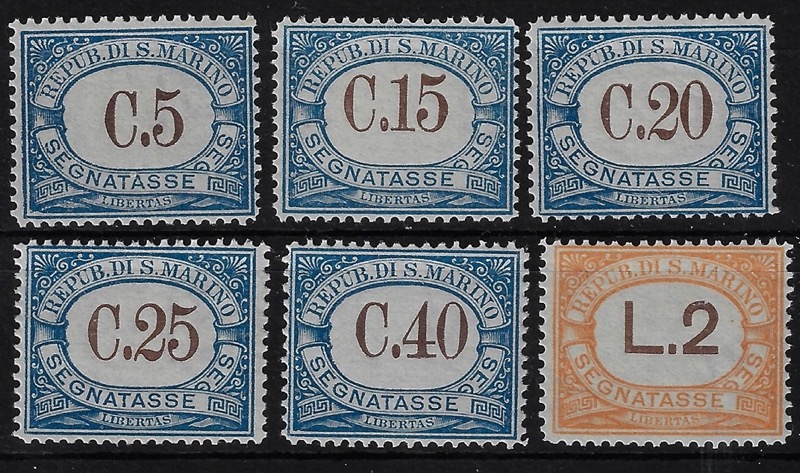 1939 Segnatasse Tipo del 1897