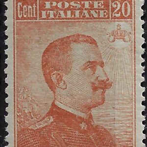 1916 20 c. senza filigrana