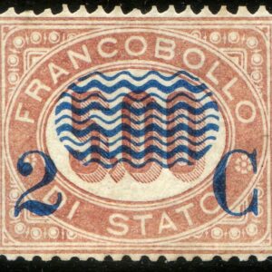 1878 2 c. su 5 L lacca