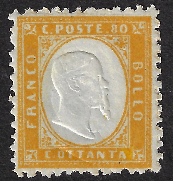 1862 80 c. giallo