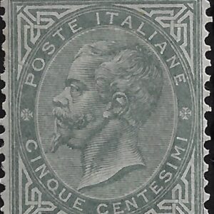 1863 5 c. grigio verde ©