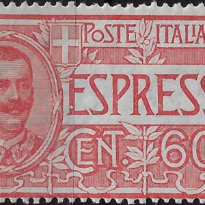 1922 Espressi Effigie 60 c. rosso