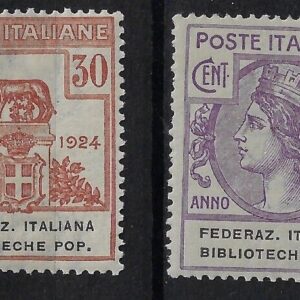 1925 Enti Parastatali Biblioteche Popolari serie completa