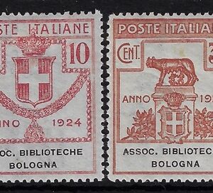 1925 Enti Parastatali Biblioteche Bologna serie completa