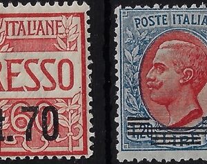 1924 Espressi sovrastampato serie completa
