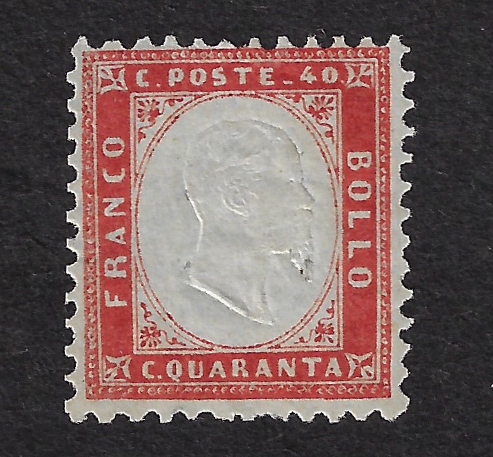 1862 40 c. rosso