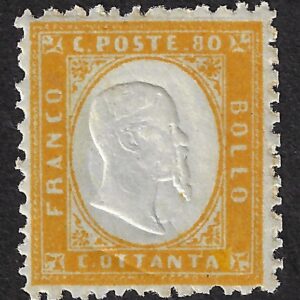 1862 80 c. giallo