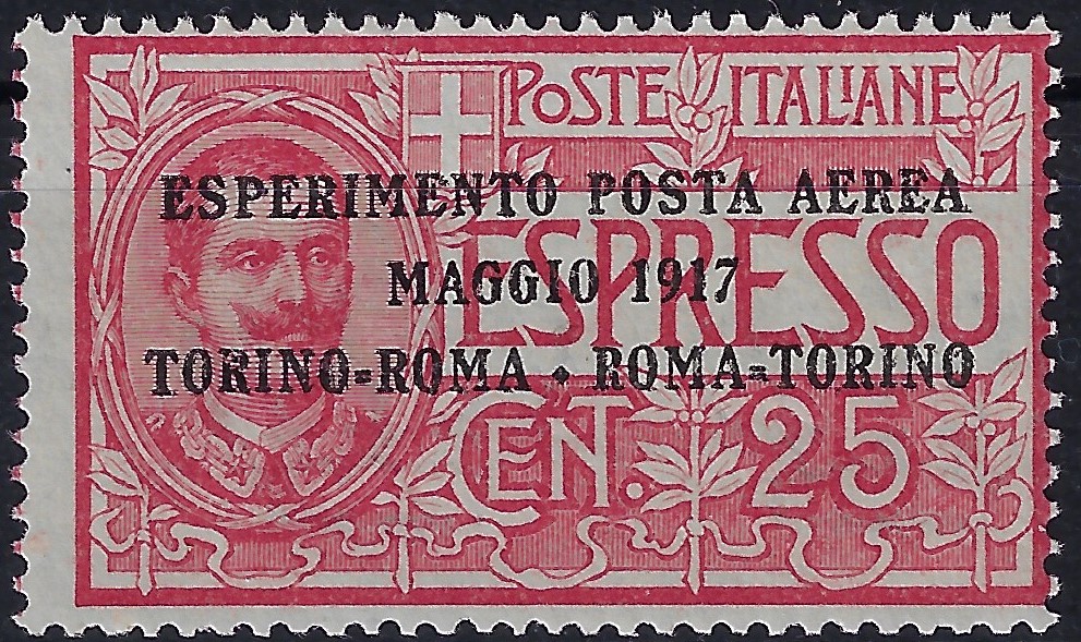 1917 Posta Aerea Esperimento