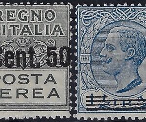 1927 Posta Aerea Effigie sovrastampato serie completa
