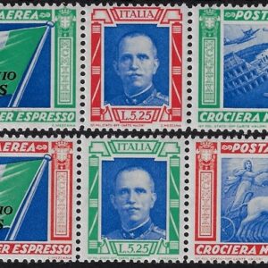 1933 Posta Aerea Coppia di Trittici serie completa