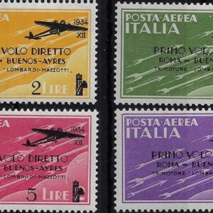 1934 Posta Aerea Roma - B. Aires serie completa