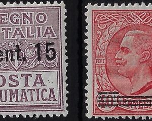 1927 del 1913 soprastampati serie completa