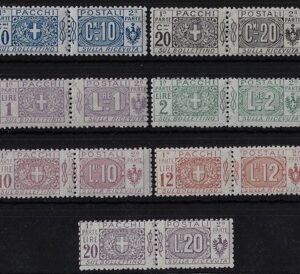 1914 Pacchi postali Stemma e Nodi © serie completa