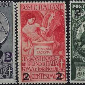 1913 Unità Soprastampata serie completa