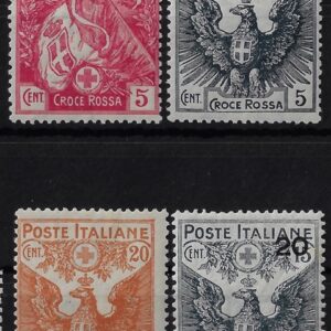 1915 Croce Rossa serie completa