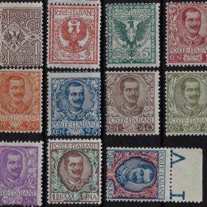 1901 Floreale © serie completa decentrata