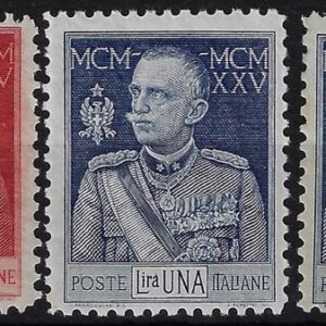 1925 Giubileo del re dent 11 serie completa