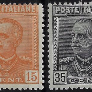 1929 Nuovo tipo 15c e 35c serie completa