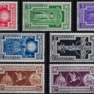 1933 Anno Santo con Posta aerea serie completa
