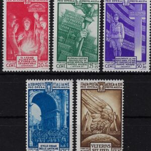 1935 Milizia IV con Posta aerea serie completa