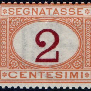 1870 Segnatasse Cifra in ovale 2 c.