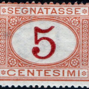 1890 Cifra in ovale 5 c.