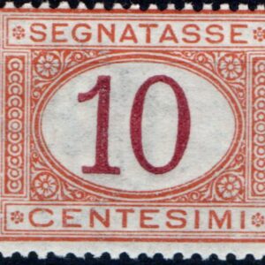 1890 Cifra in ovale 10 c.