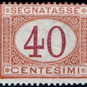 1890 Cifra in ovale 40 c.