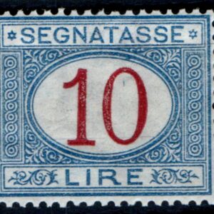 1890 Cifra in ovale 10 Lire