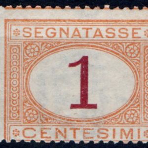 1870 Segnatasse Cifra in ovale 1 c.