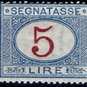 1890 Cifra in ovale 5 Lire