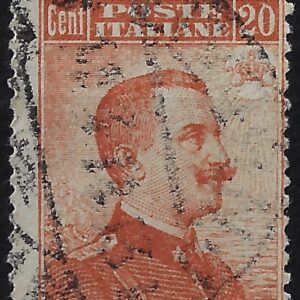 1916 20 c. senza filigrana