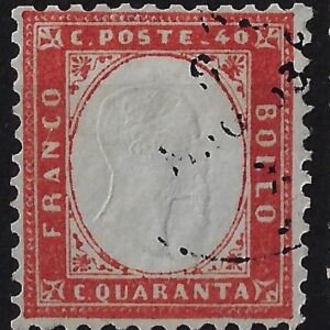 1862 40 c. rosso