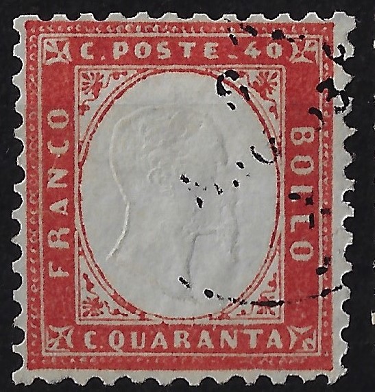 1862 40 c. rosso