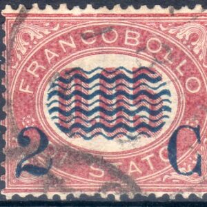 1878 2 c. su 5 c. lacca