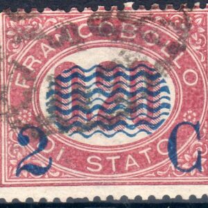 1878 2 c. su 20 c. lacca