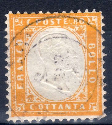 1862 80 c. giallo