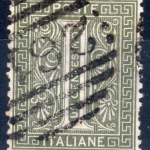 1863 1 c. verde De la Rue