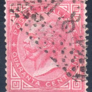 1863 40 c. rosa De la Rue