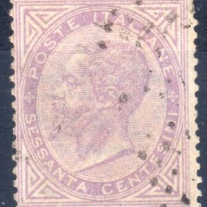 1863 60 c. lilla Torino